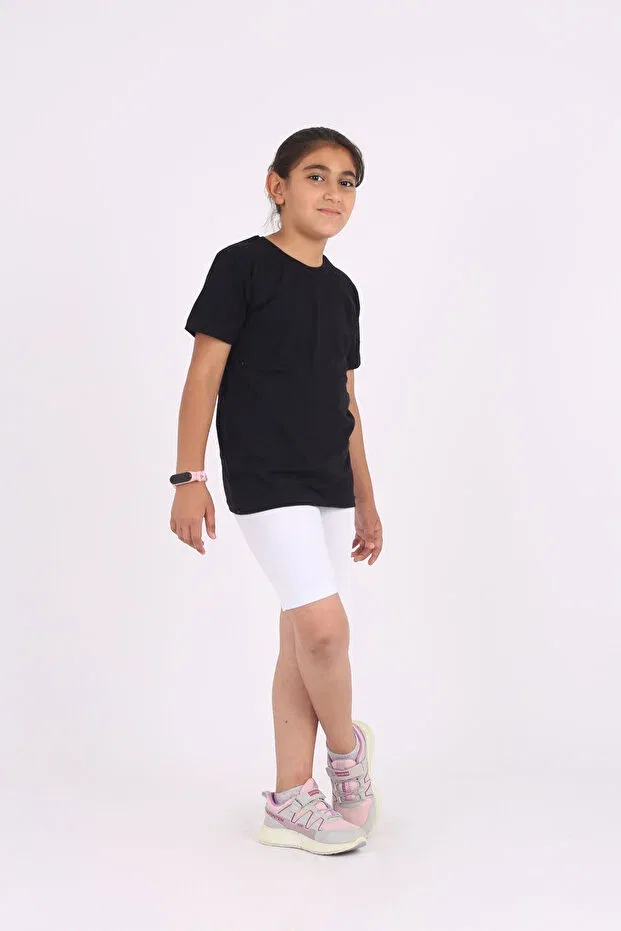Детские леггинсы для девочек хлопковые Basics Cosba Kids Wear, White