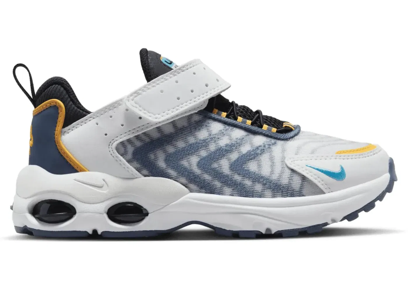 Детские кроссовки для мальчиков с длинным шнурком Nike Air Max TW Nike, Summit White Laser Orange Diffused Blue Blue Lightning