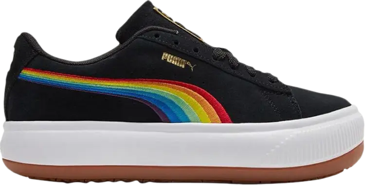 

Кроссовки Puma Wmns Suede Mayu Rainbow - Black, черный