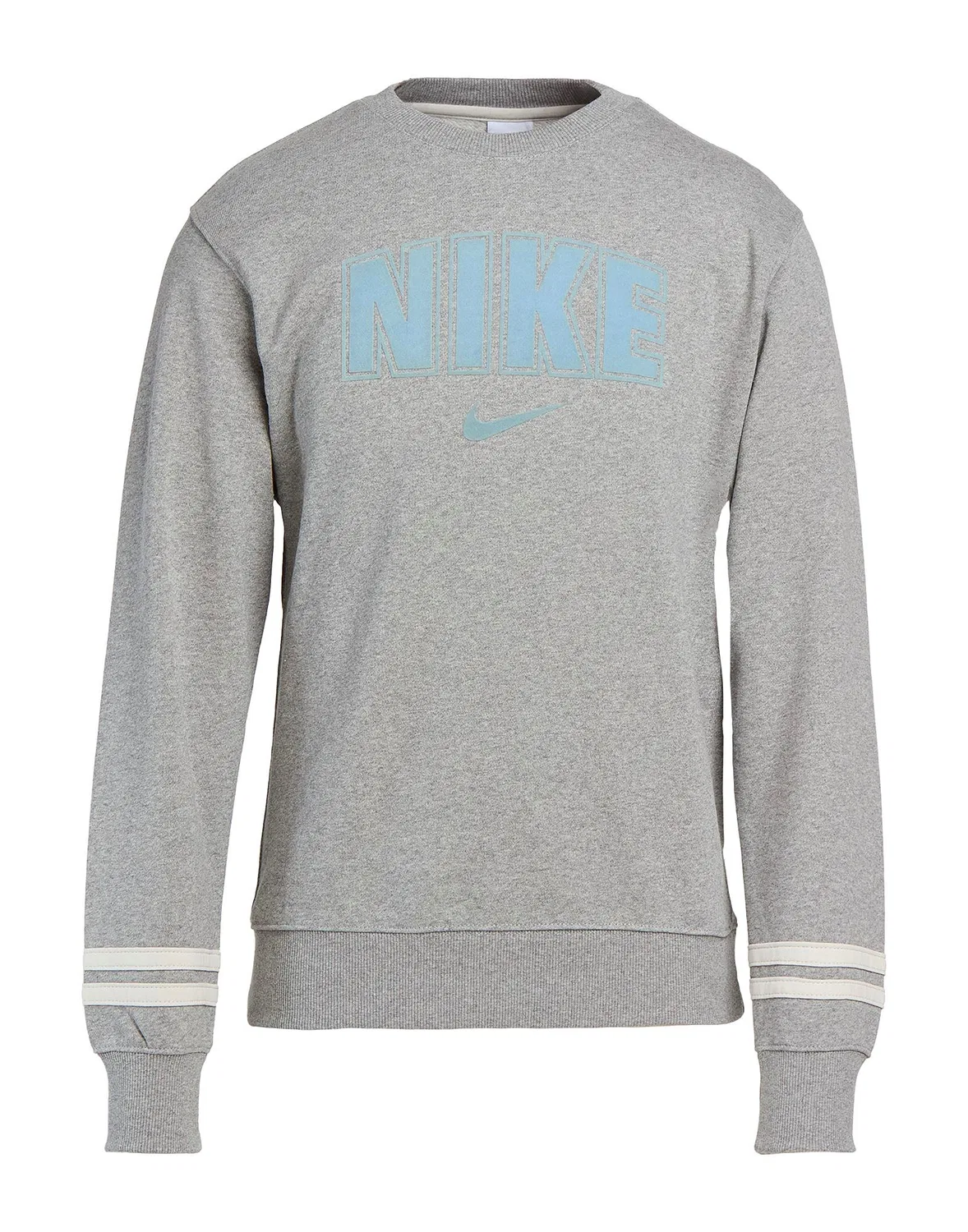 Мужской свитшот на флисе с принтом Nike, серый
