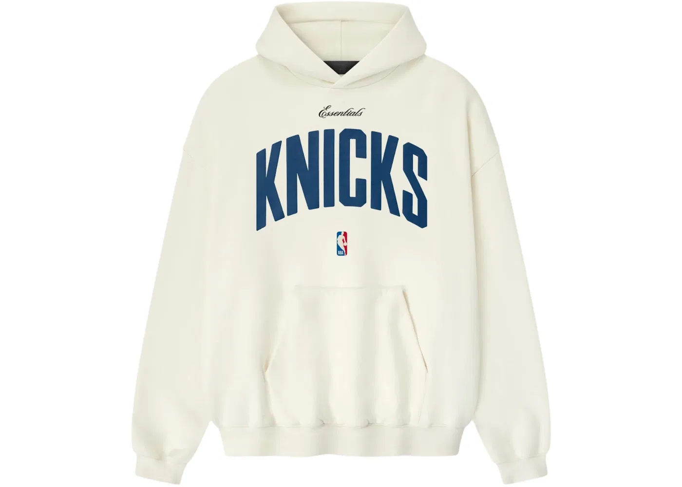 Мужская худи с принтом Knicks 90s Hoodie Fear of God Essentials, Cream White