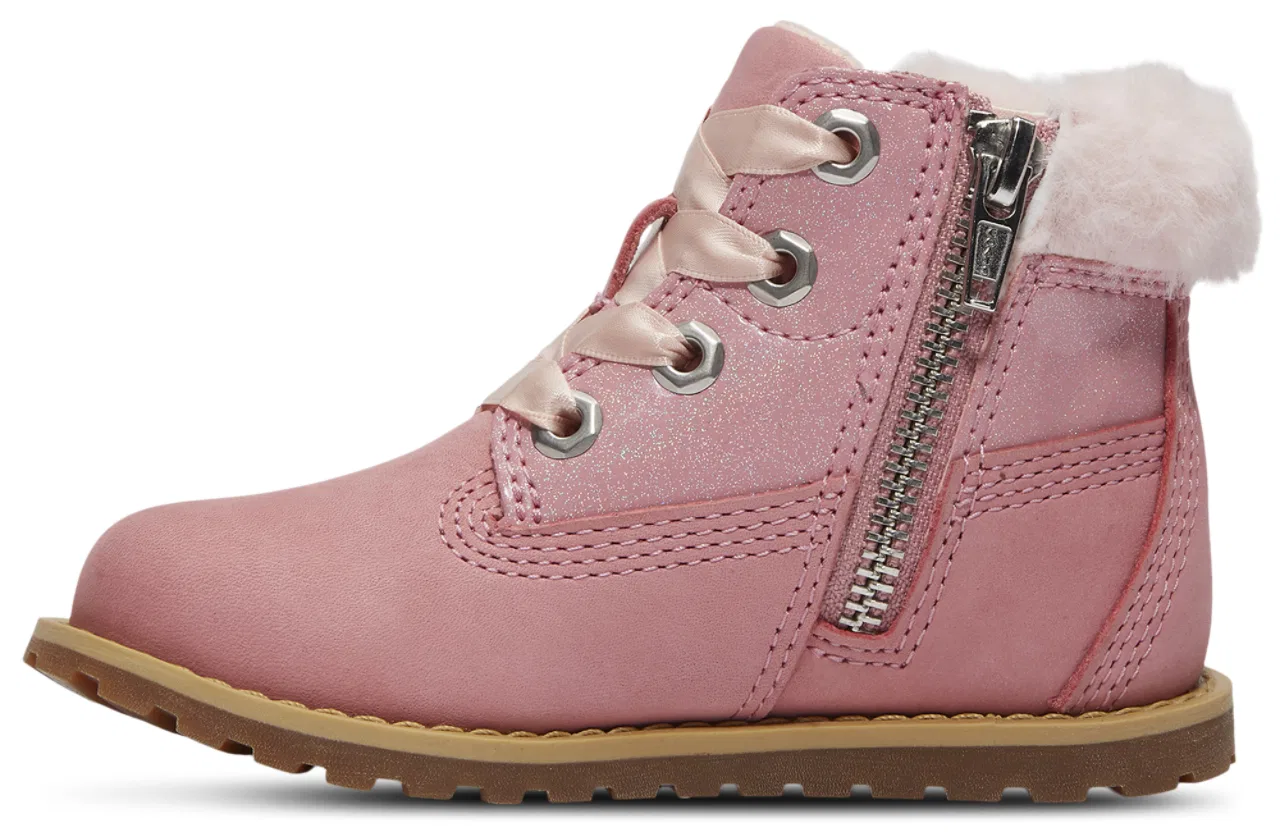 Детские ботинки для девочек с защитой от влаги Pokey Pine Fur Timberland, Pink — фото 2
