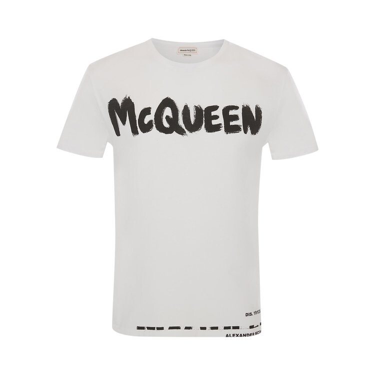 

Футболка Alexander McQueen Graffiti T-Shirt 'White', белый