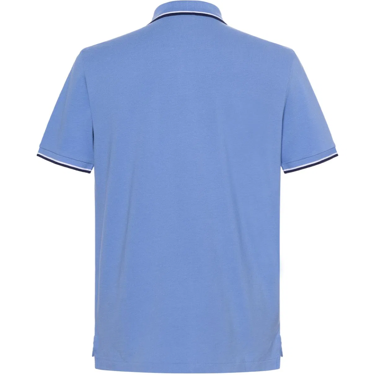Мужская футболка-поло с коротким рукавом хлопковая Polo Ralph Lauren, Blue & Marine Blue — фото 3
