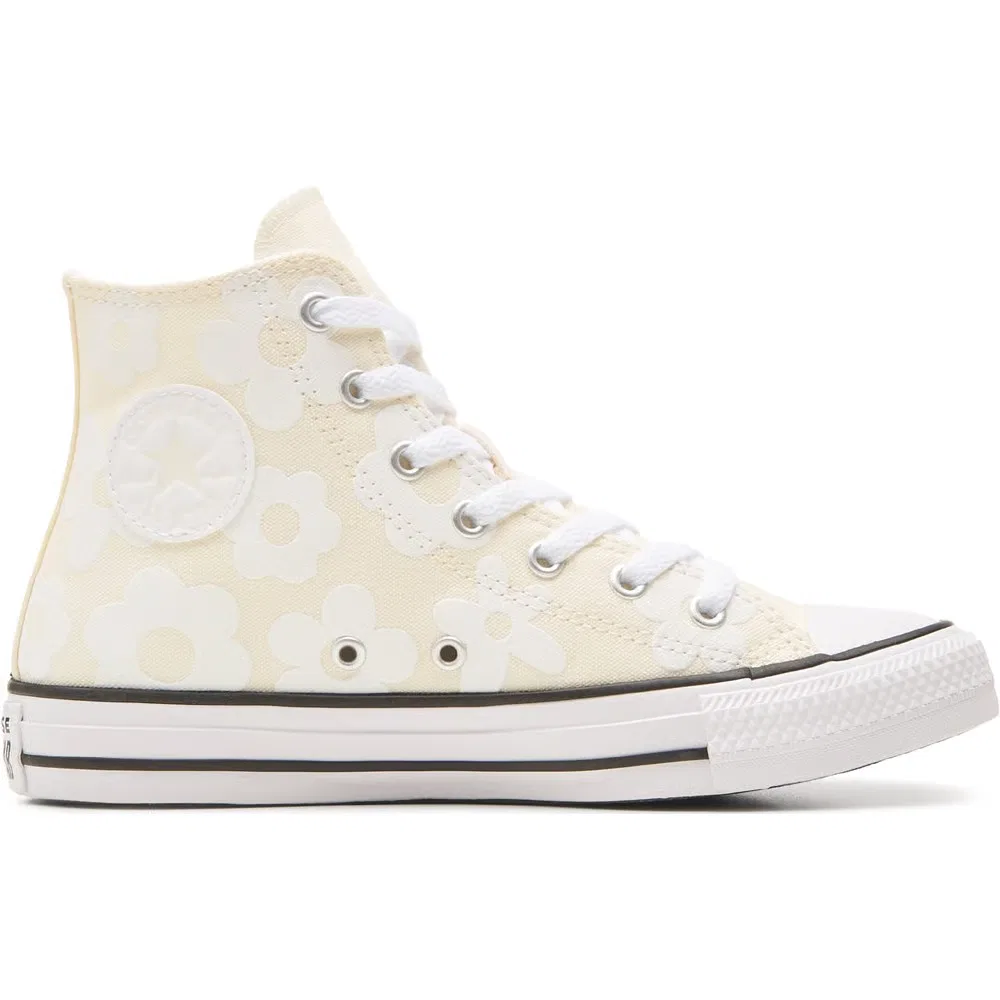 Детские кроссовки Chuck Taylor All Star High Top Converse, Off White Floral — фото 2