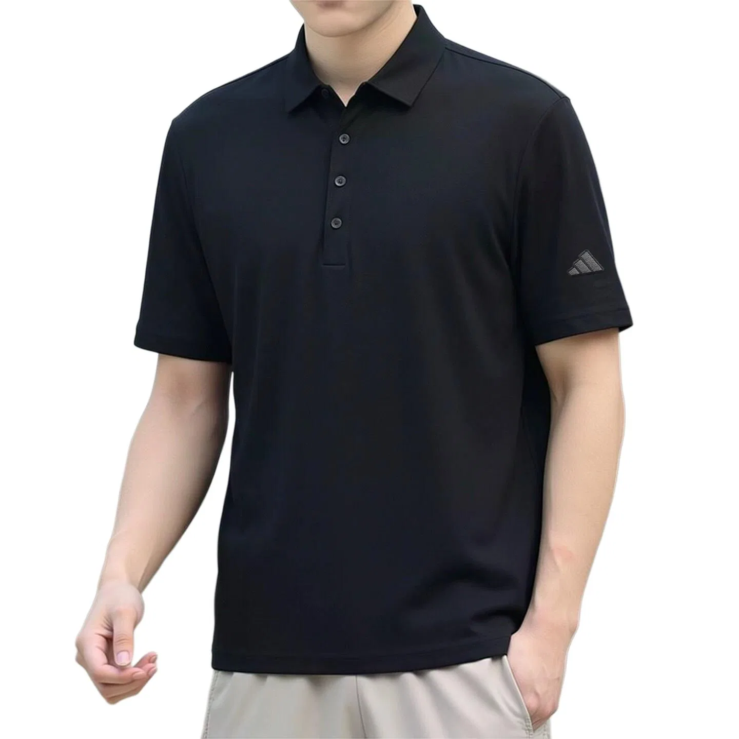 Поло Adidas, Black