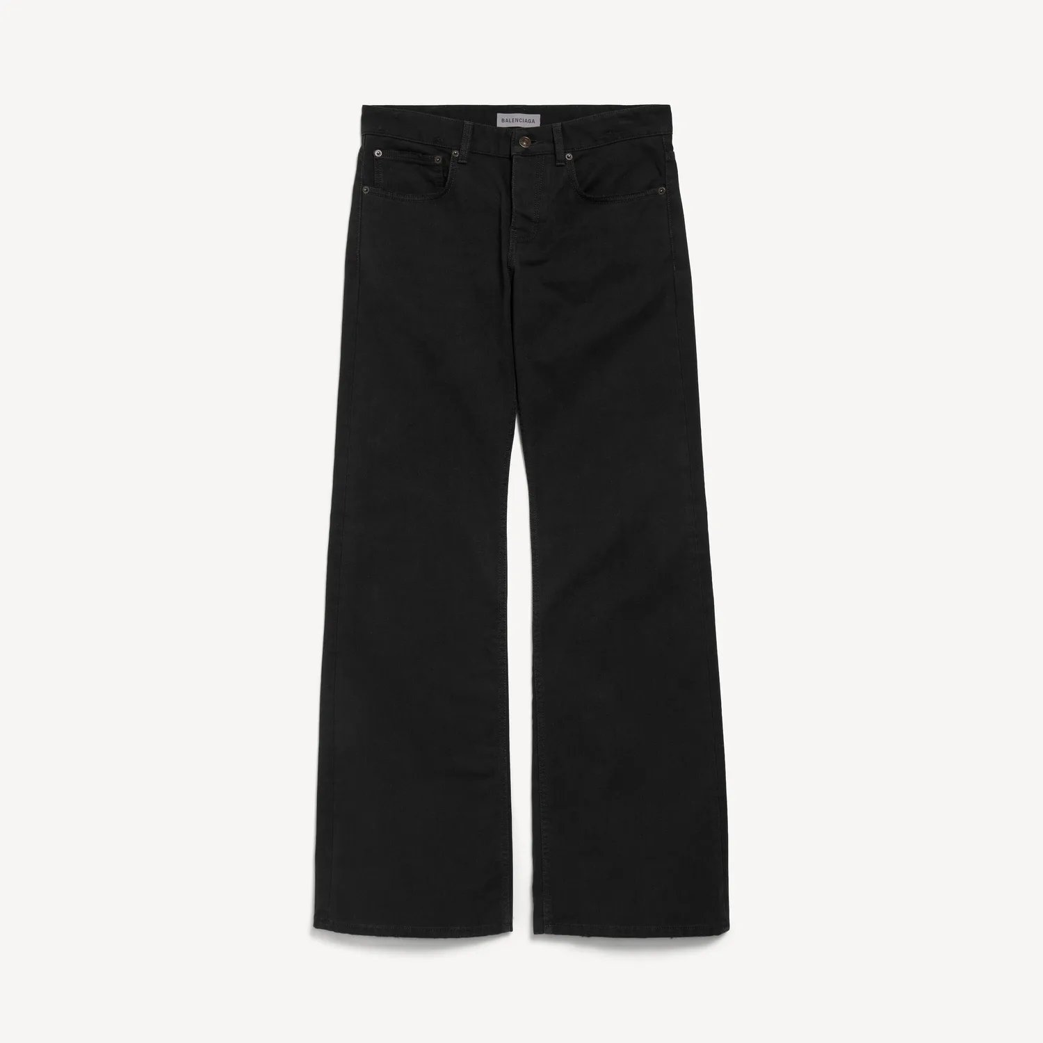 BALENCIAGA Женские джинсы свободного кроя черного цвета