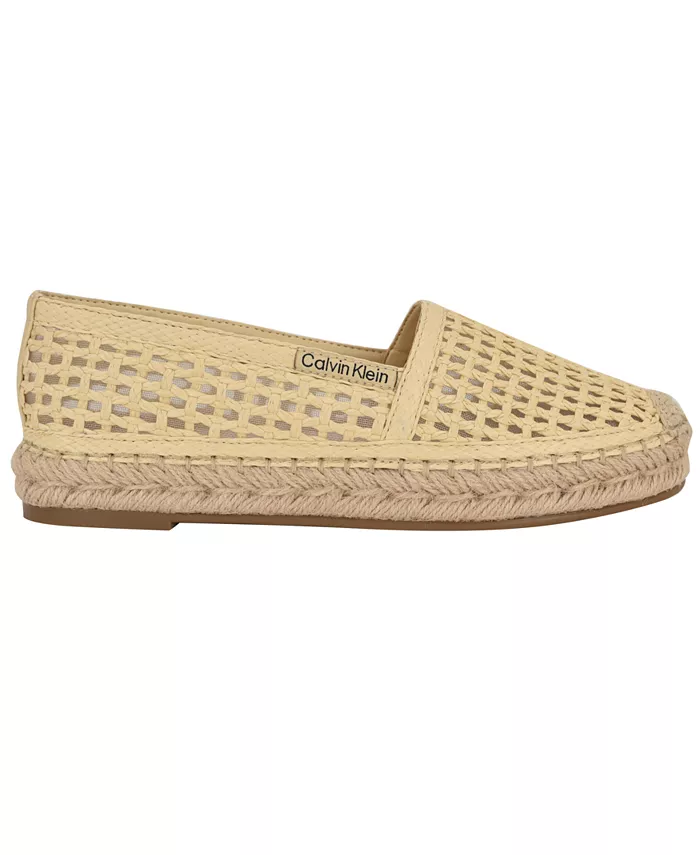 Женские эспадрильи Presley Woven Slip-On Calvin Klein, коричневый/бежевый — фото 2