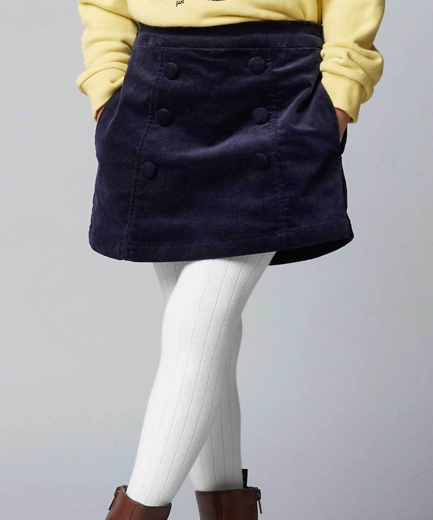 Эластичные вельветовые шорты с двумя пуговицами (90–150 см) BeBe, Navy