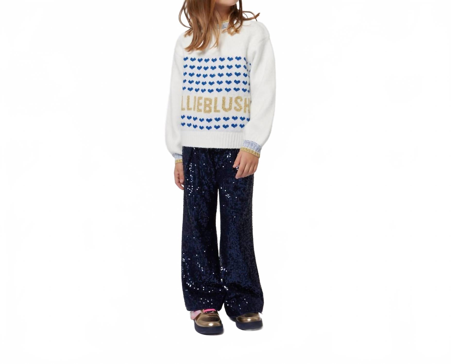 

Брюки с пайетками в цвете navy Billieblush