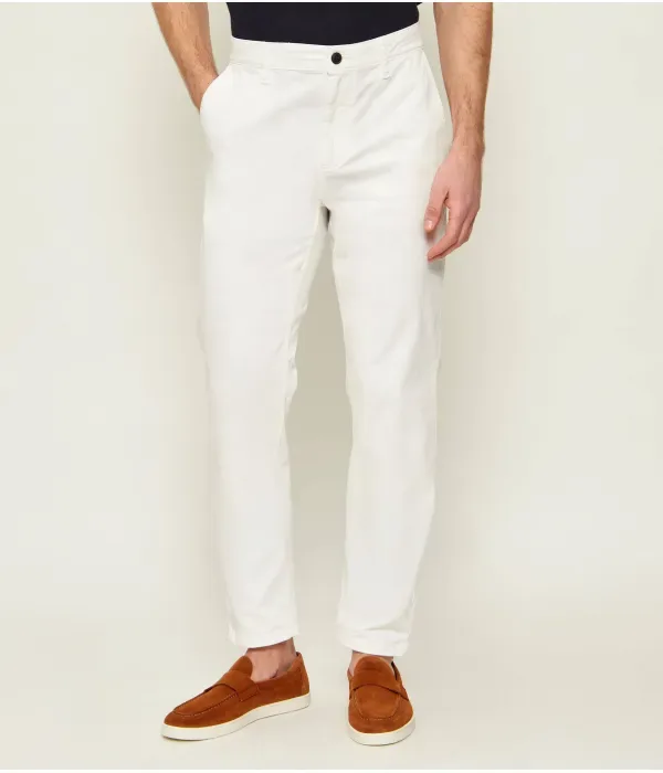 Брюки чинос tapered fit Boss Orange, белый — фото 3