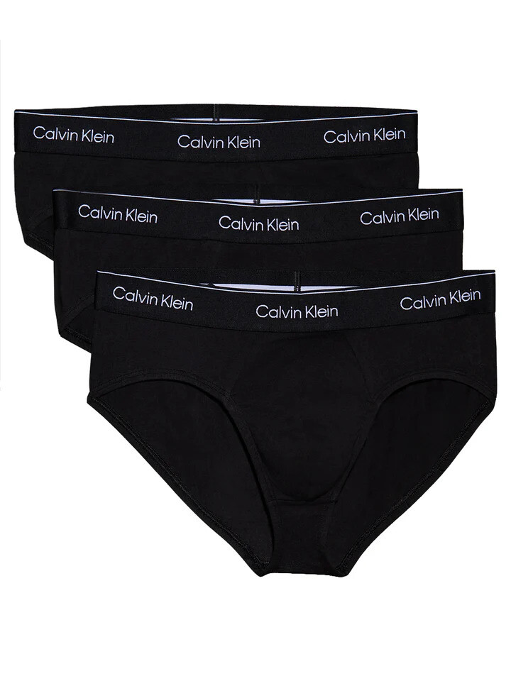 

Трусы мужские Calvin Klein Underwear с логотипом бренда 3 шт, черный