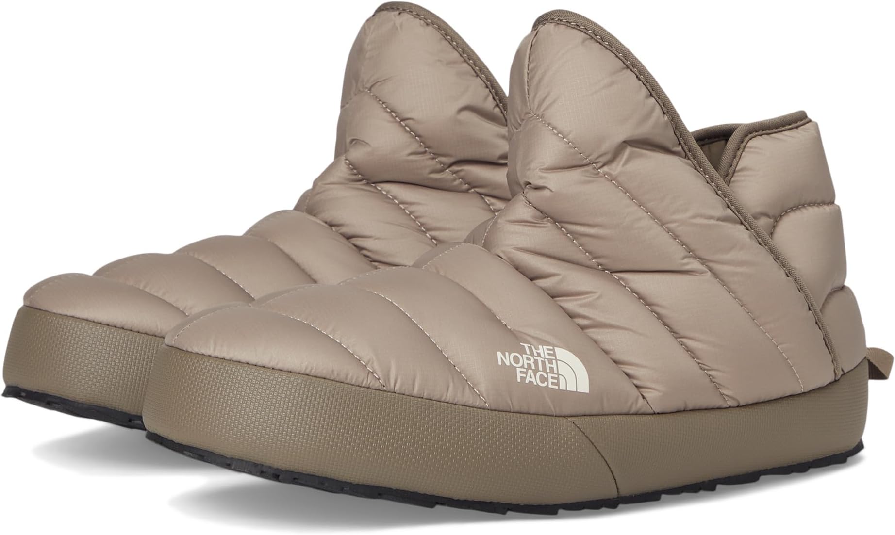 Тапочки The North Face Women's THERMOBALL Traction Bootie, Mushroom Grey/Mocha Brown
