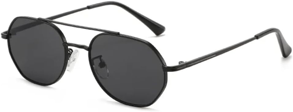 

Модные солнцезащитные очки в многоугольной овальной оправе, унисекс, стильный уличный дизайн, визуально сужают лицо, обеспечивают защиту от УФ-излучения TVTBBVV, Black