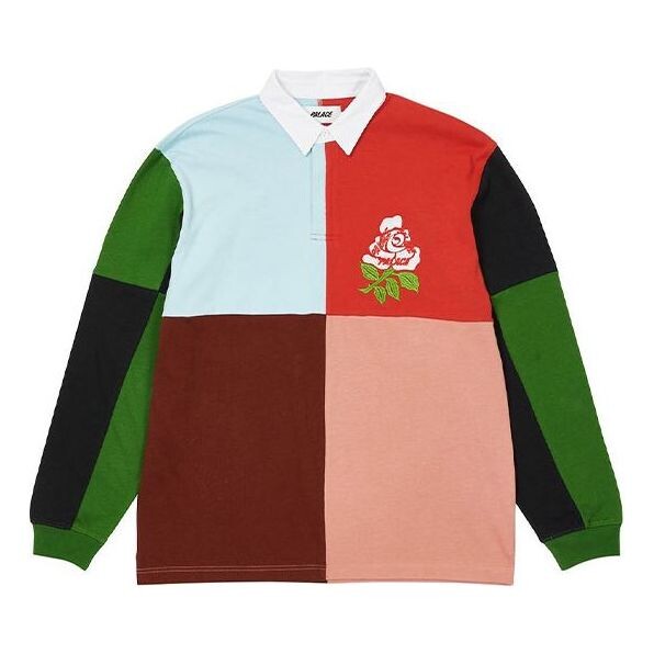 

Рубашка splicing lapel flower colorblock long sleeves shirt Palace, бежевый