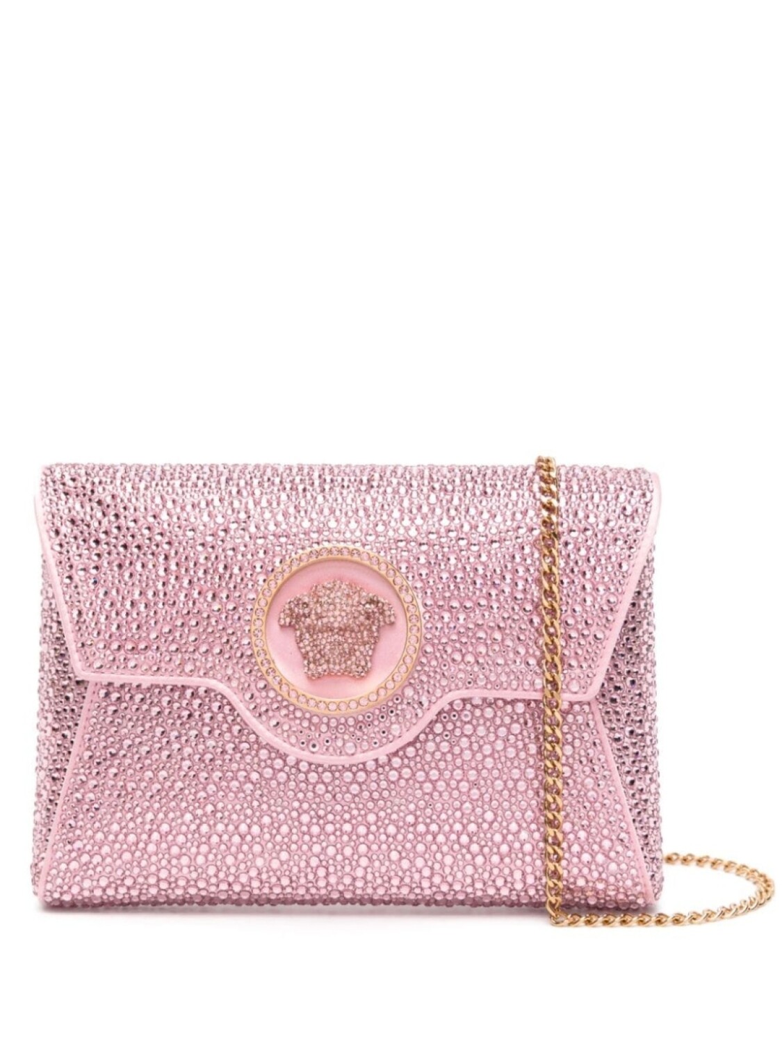 

Клатч Versace La Medusa Crystal, розовый