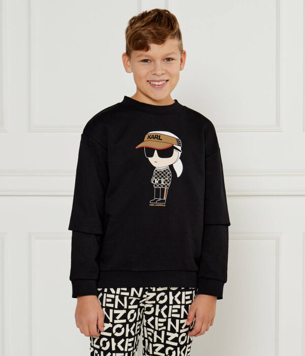 

Толстовка Karl Lagerfeld Kids Regular Fit, черный