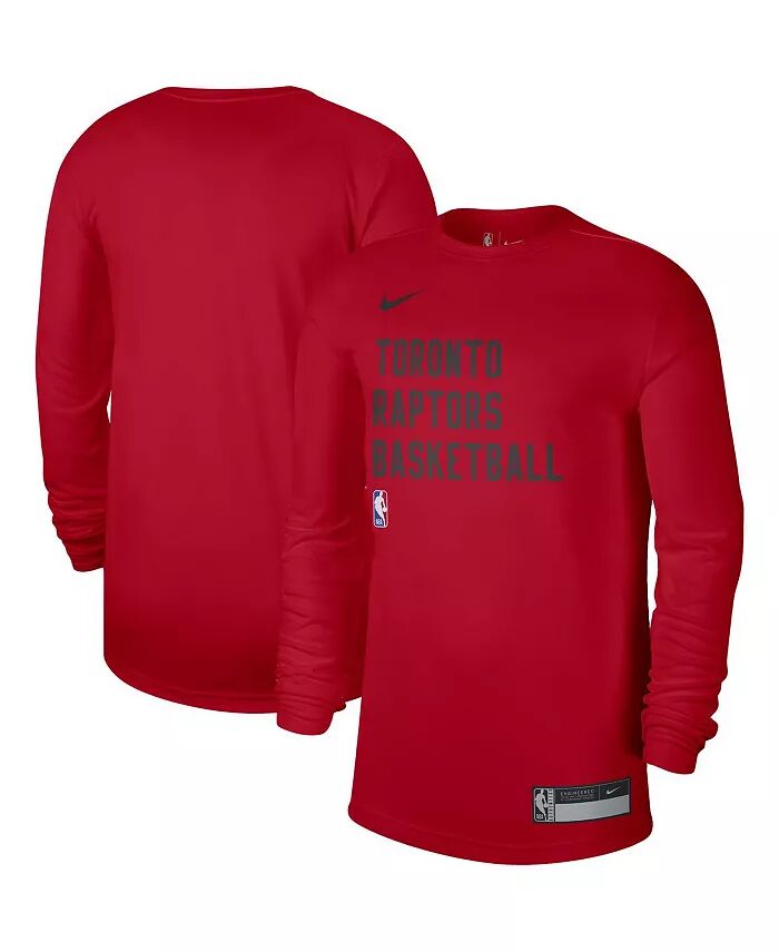 

Мужская и женская красная футболка Toronto Raptors 2023/24 Legend On-Court Practice с длинным рукавом Nike