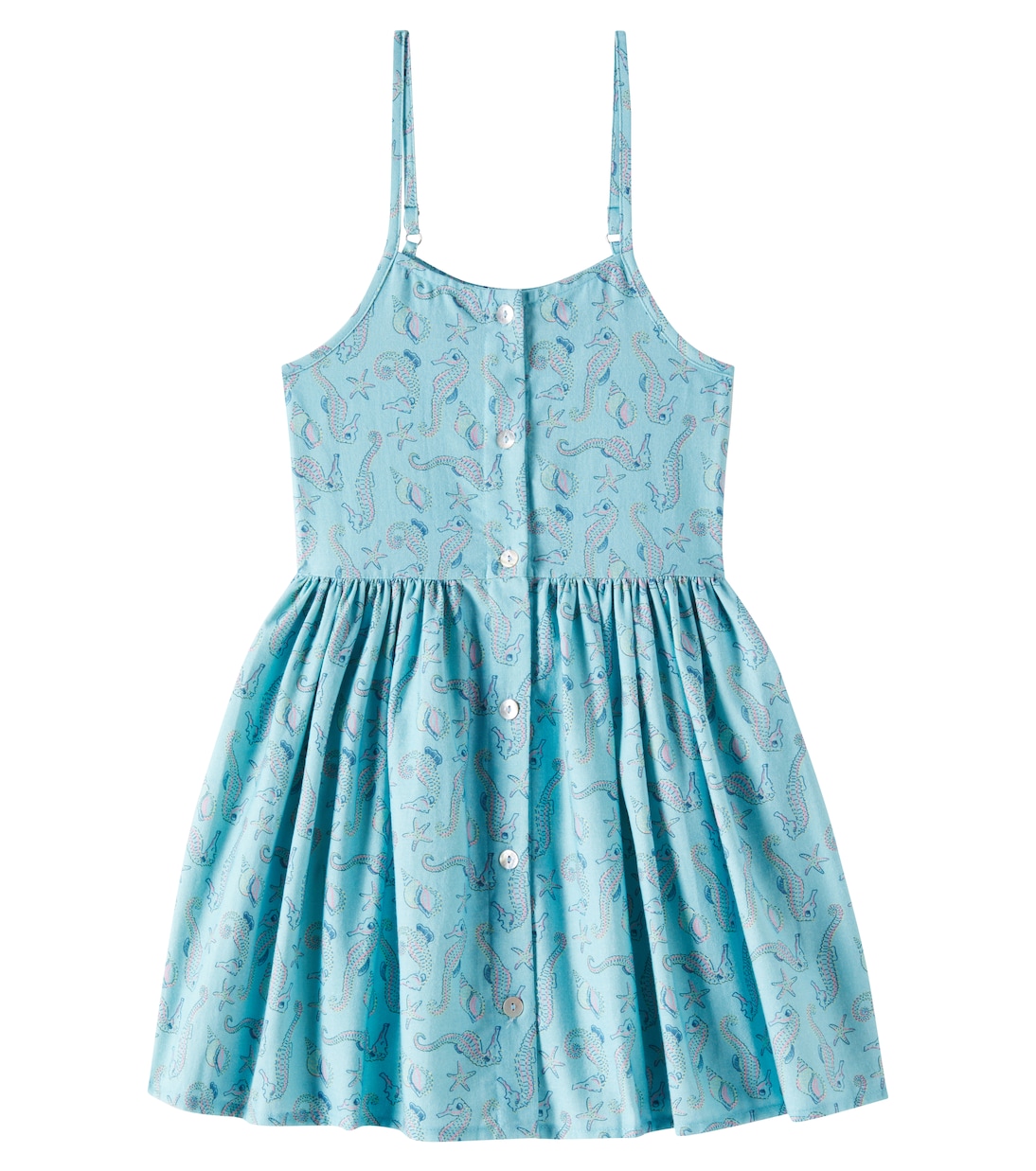 

Платье из хлопка с принтом Io The New Society, Seahorses Print