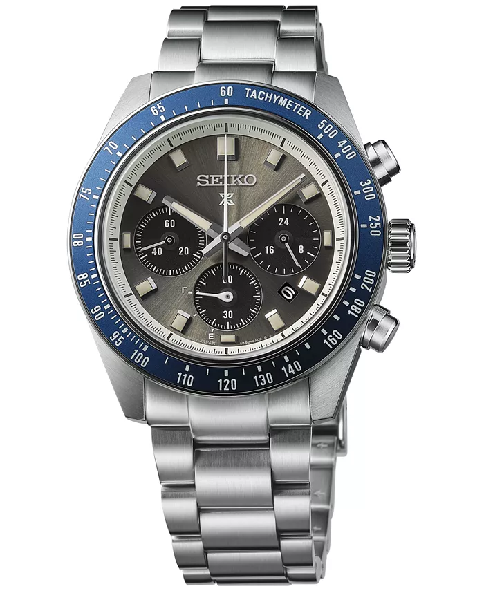 

Мужские часы Prospex Speedtimer Solar Chronograph на стальном браслете, 41 мм Seiko