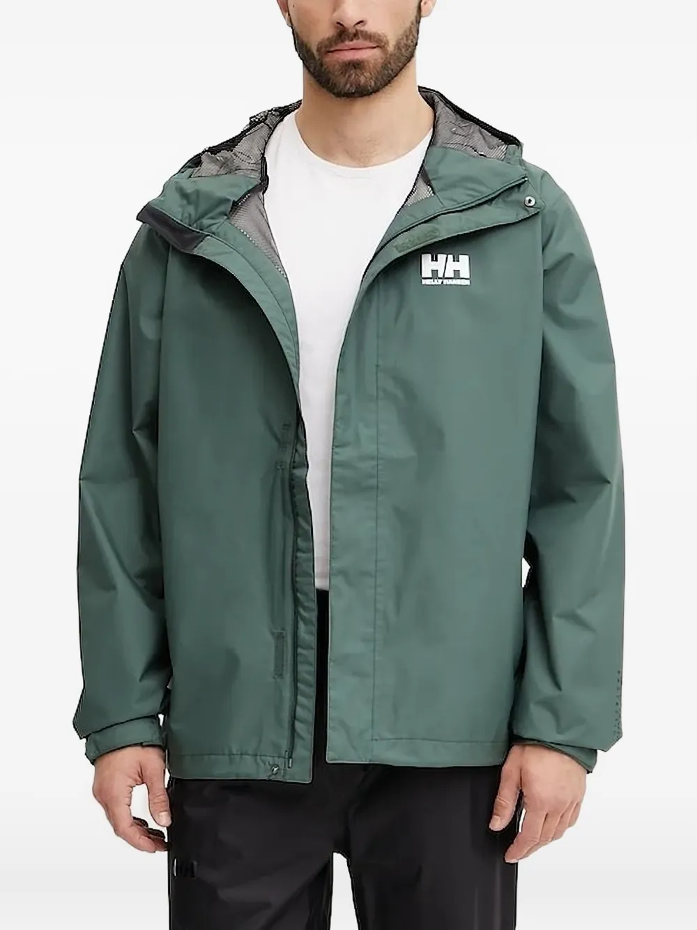 

Куртка с капюшоном и логотипом Helly Hansen, зеленый