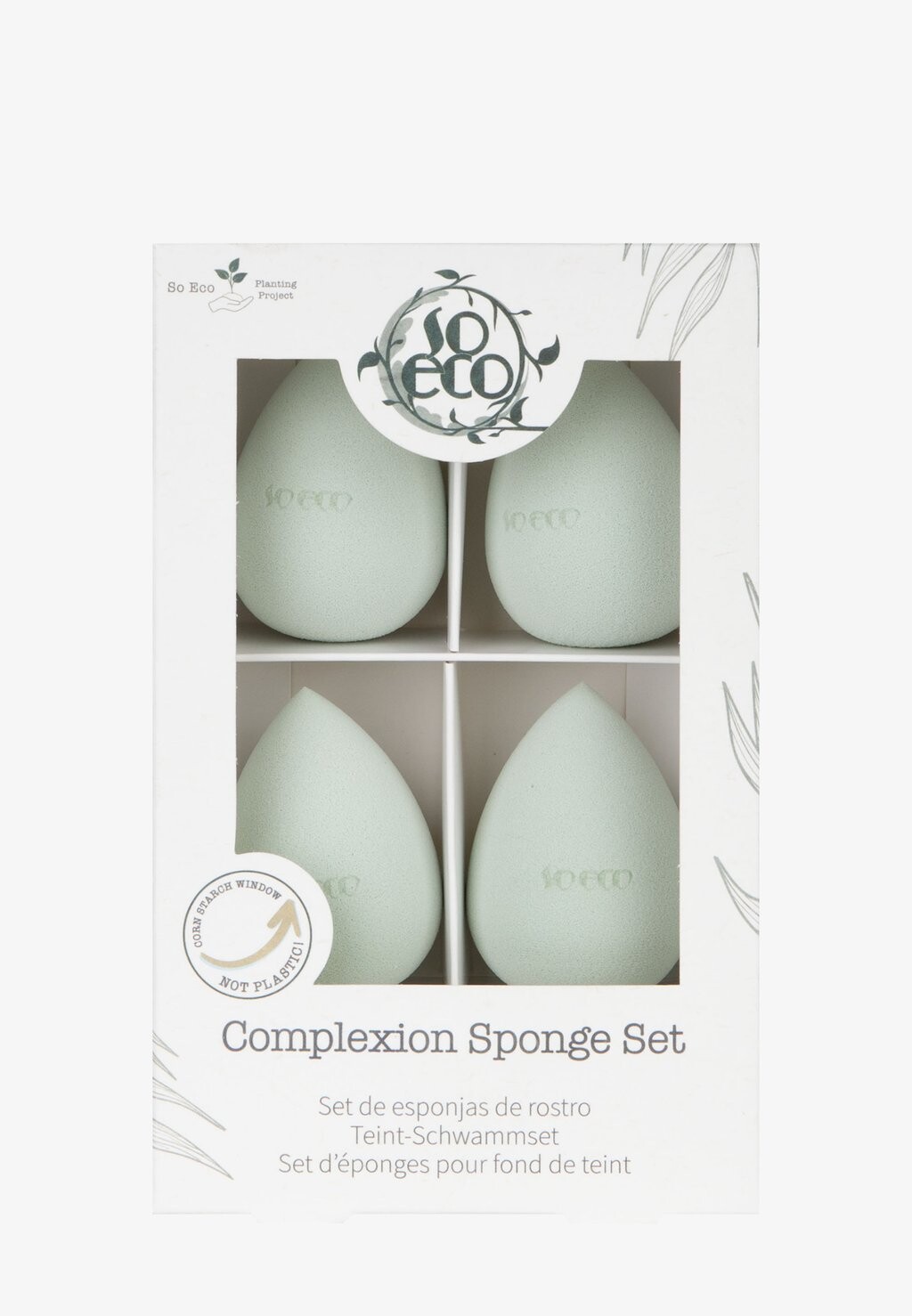 

Кисти для макияжа So Eco Complexion Sponge Set So Eco, зеленый