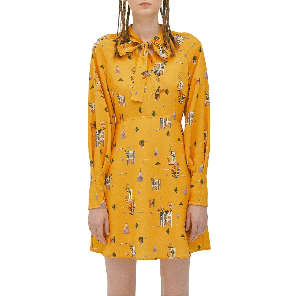 

Платье Lily Tied Lead long sleeve, желтый