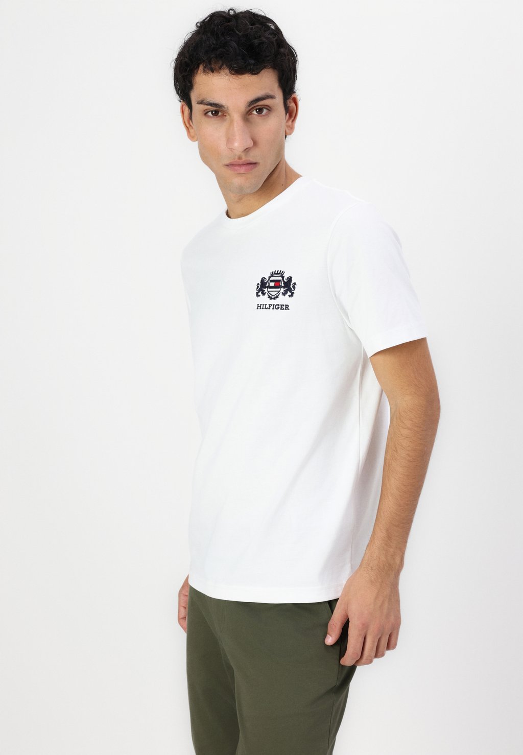 Чиносы DENTON Tommy Hilfiger, оливковый — фото 4