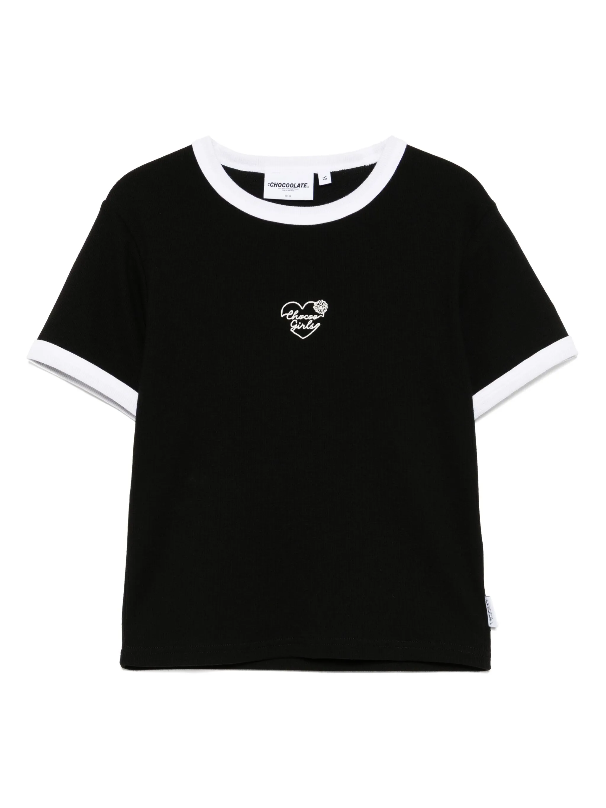 

Футболка с вышитым логотипом Chocoolate, черный