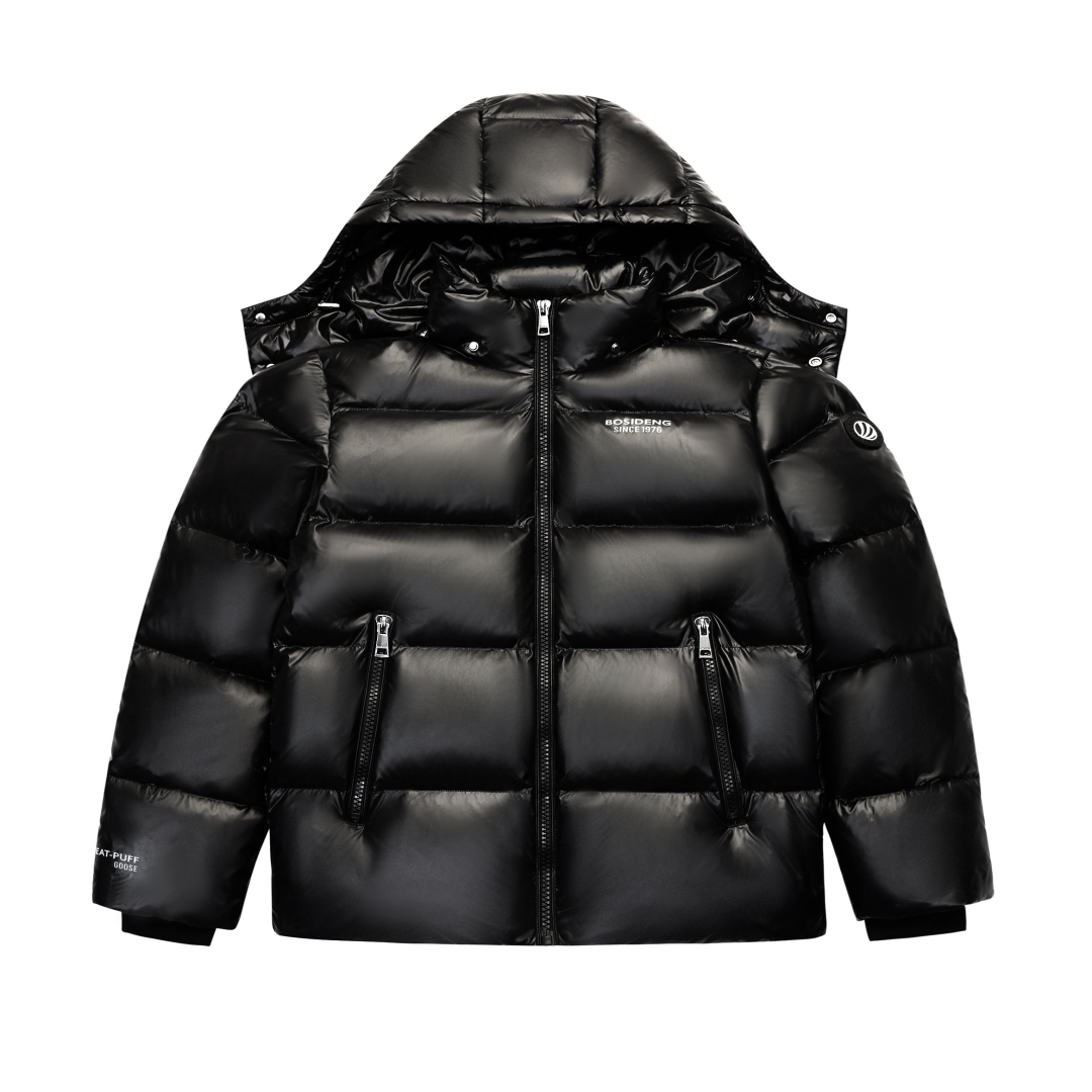 

BOSIDENG Пуховик из коллекции Год Дракона, Obsidian Gold Black-Glossy Finish 8613
