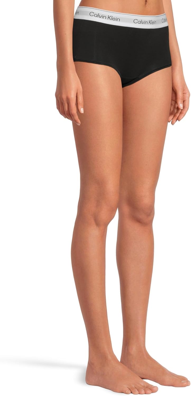Calvin Klein нижнее белье женские Icon Cotton Modal Boyshort, Black — фото 2