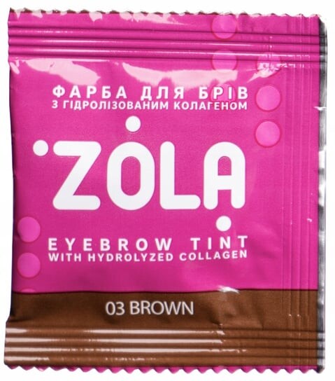 

Коричневая тинт для бровей + оксидант Project Lashes, Zola 03