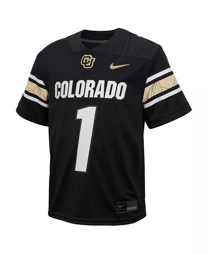 Футболка Toddler 1 Black Colorado Buffaloes Throwback Untouchable Replica Nike — фото 3