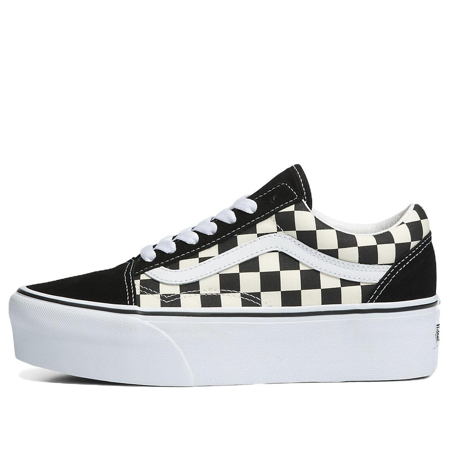 

Кеды Vans Old Skool Stackform Checkerboard 'Black White', белый