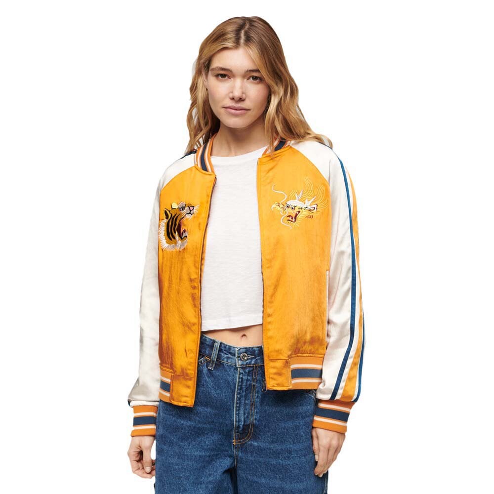 

Куртка Superdry Suikajan Embroidered Bomber, желтый