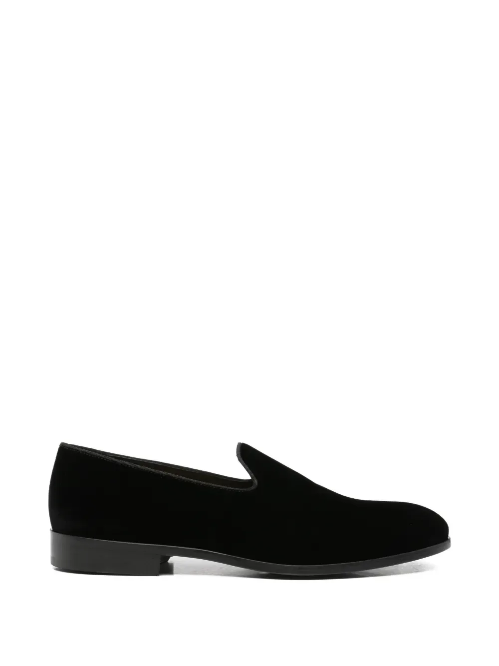Лоферы с эффектом бархата Doucal's, черный