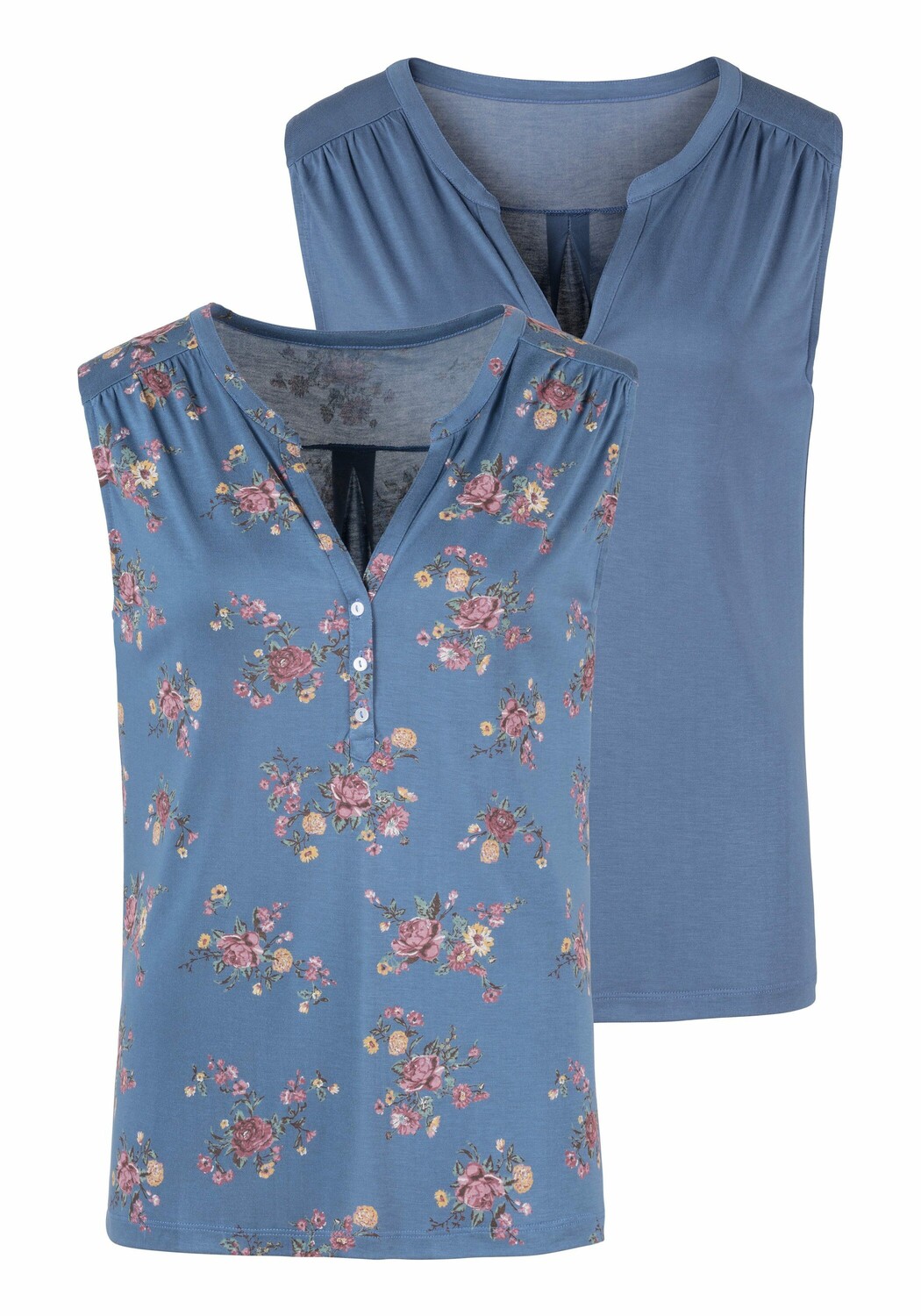 

Топ LASCANA Shirt, синий