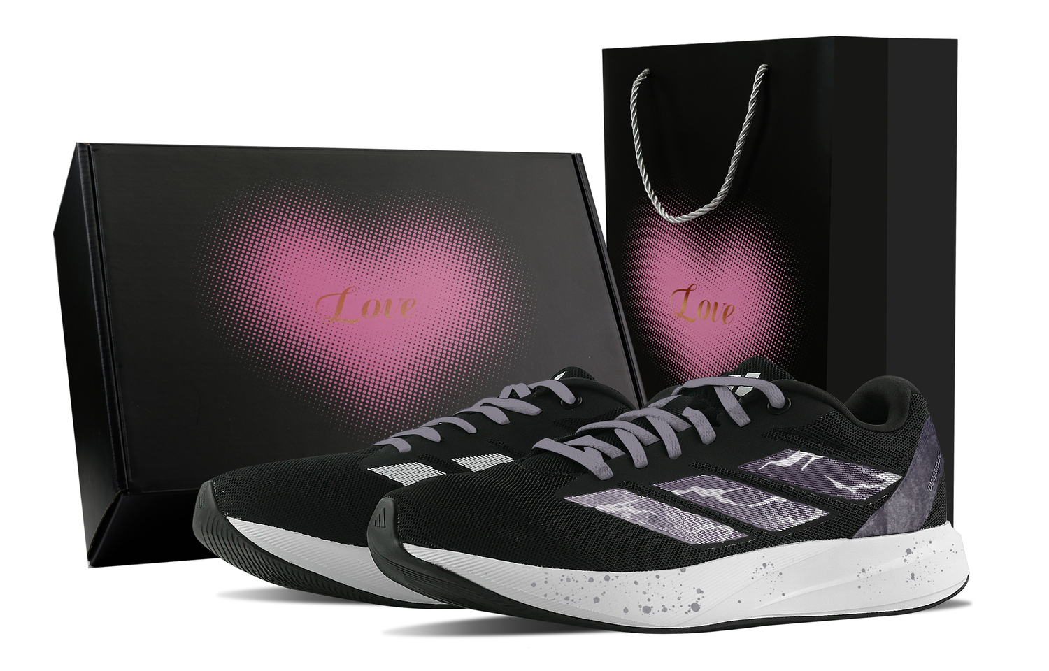 

Adidas Кроссовки для тренировок и бега unisex Duramo RC с амортизацией, износостойкие, низкие, цвет purple black