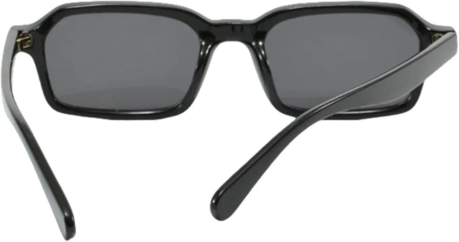 

Ретро-солнцезащитные очки маленького прямоугольного размера для женщин, модные UV400, мужские трендовые, с заклепками, в стиле панк TVTBBVV, Leopard Yellow