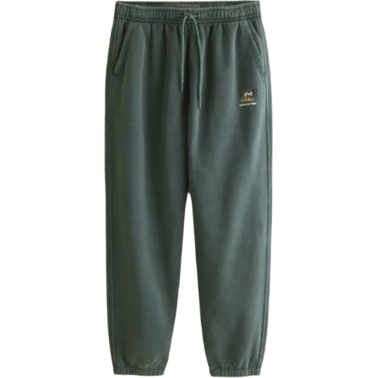 

Трикотажные спортивные штаны мужские Abercrombie＆Fitch, зеленый