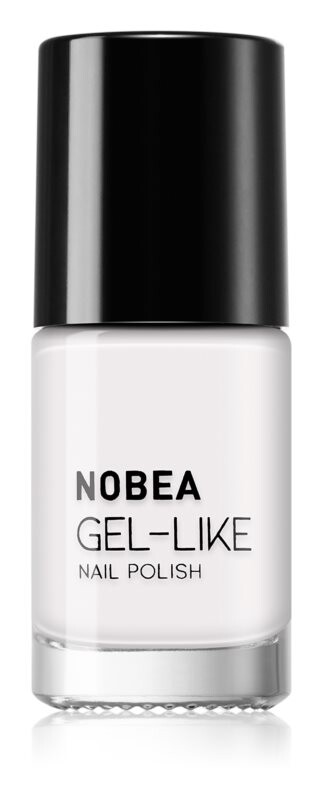 

Лак для ногтей с гелевым эффектом NOBEA Day-to-Day, оттенок Snow white #N57 6 мл