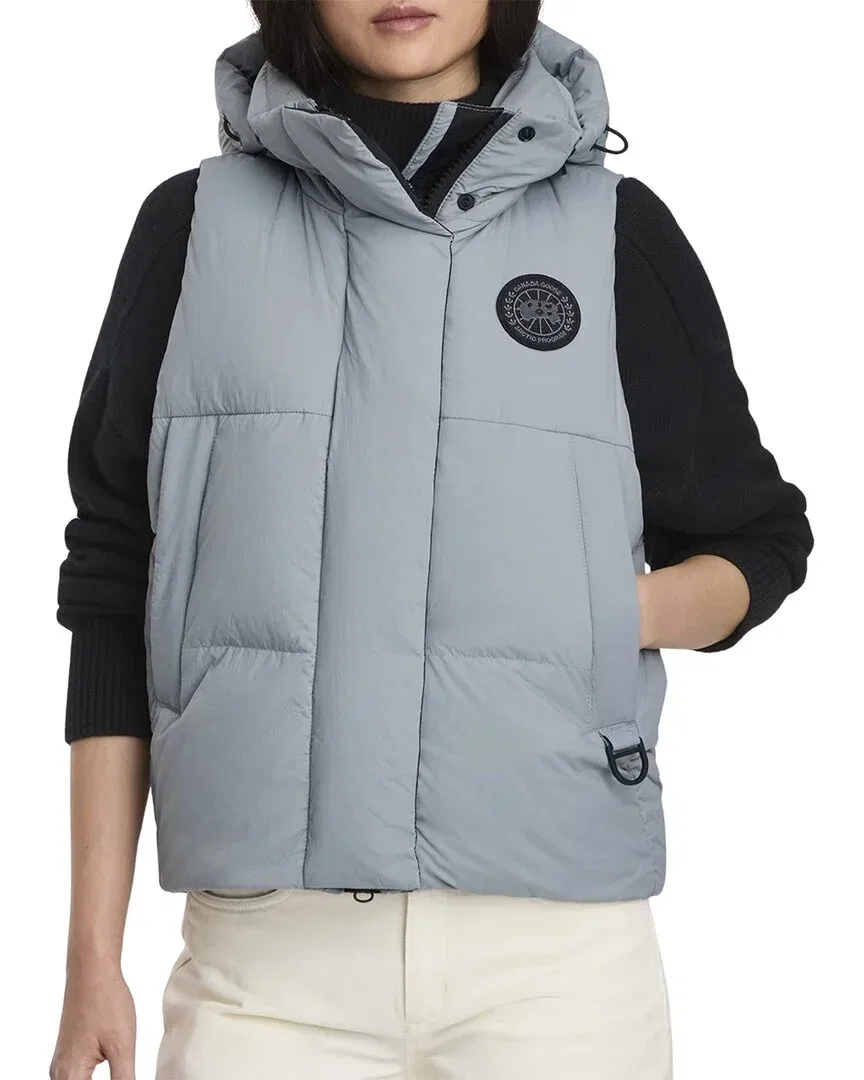 Женский пуховый жилет без рукавов Canada Goose Junction Black Label, синий