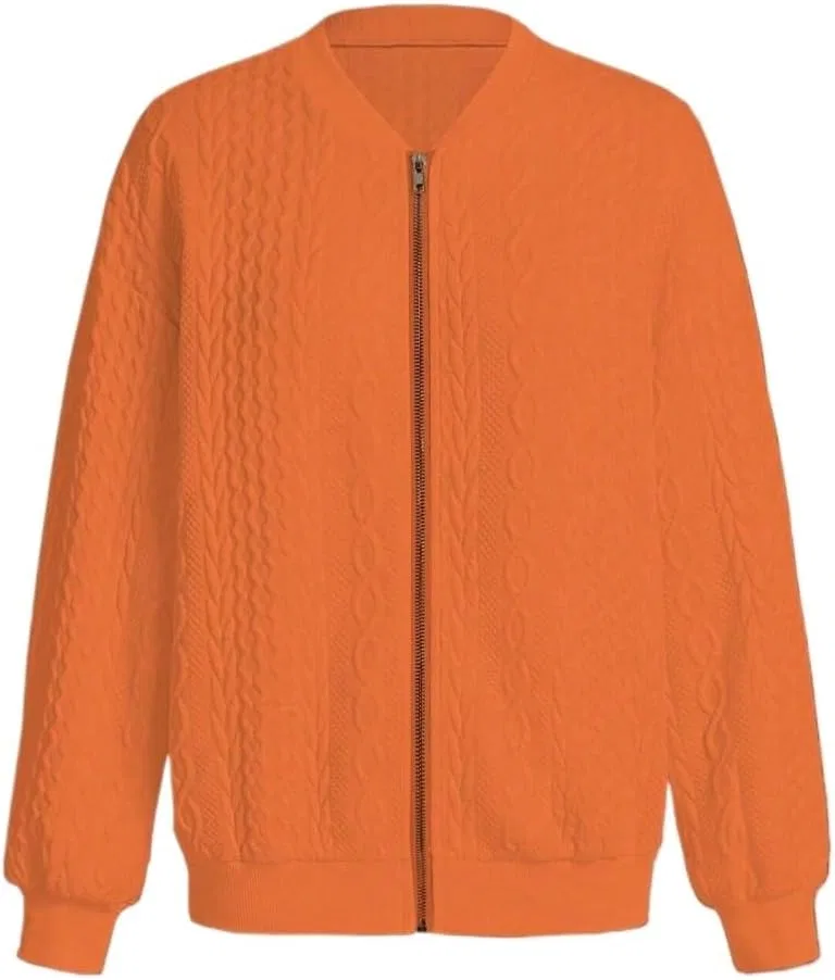Женское свободное платье с молнией Casual, Orange