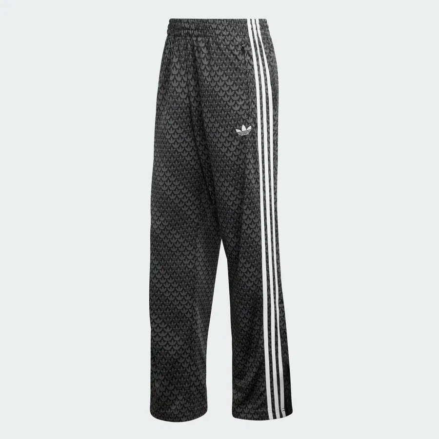 Спортивные штаны свободного кроя с принтом Monogram adidas, Серый — фото 4