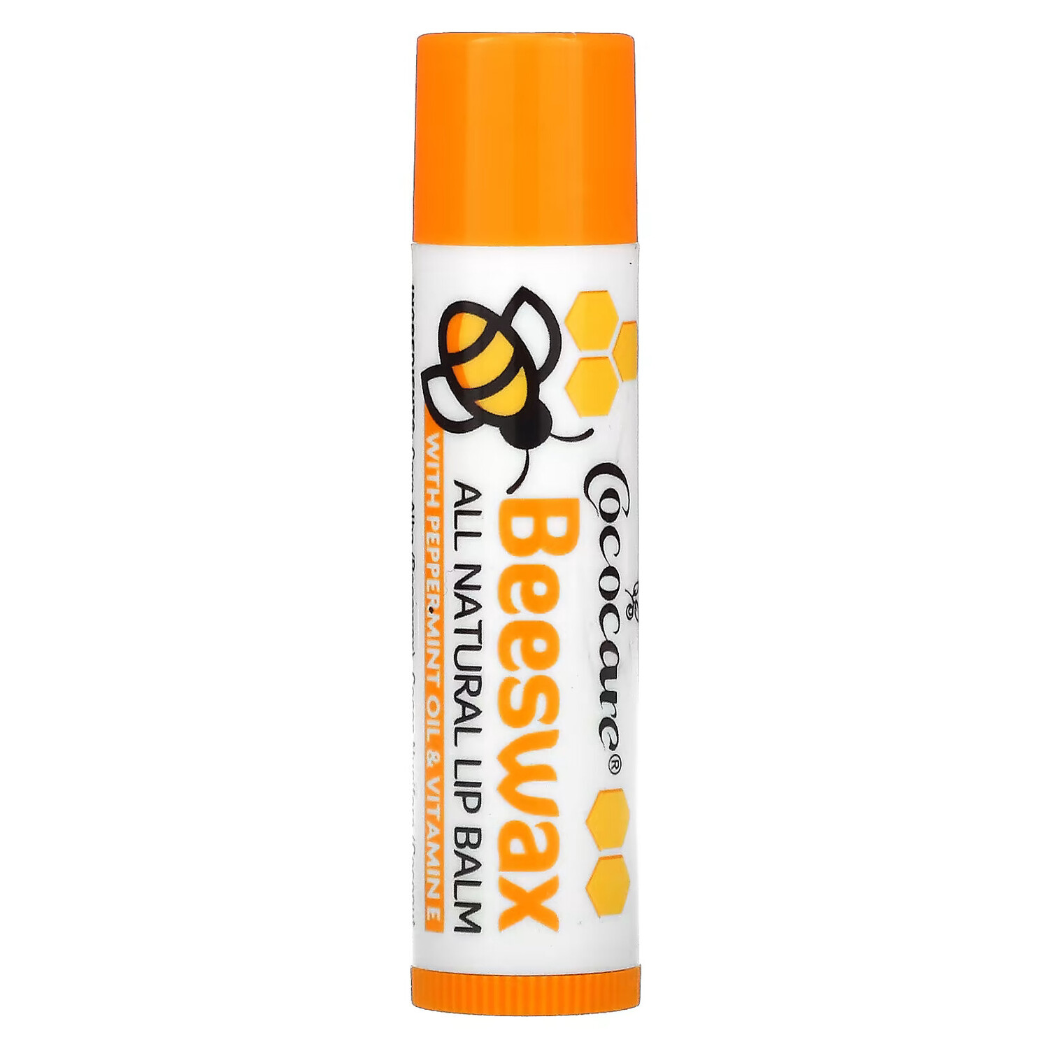 

Cococare, Beeswax,полностью натуральный бальзам для губ, 4,2 г (15 унций)