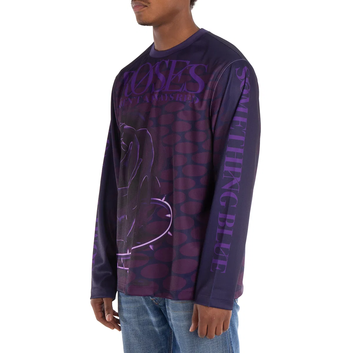 Джемпер с длинным рукавом с принтом роз Rose-Print Long-Sleeve Jumper Burberry, Ribbon Ip Pat — фото 2