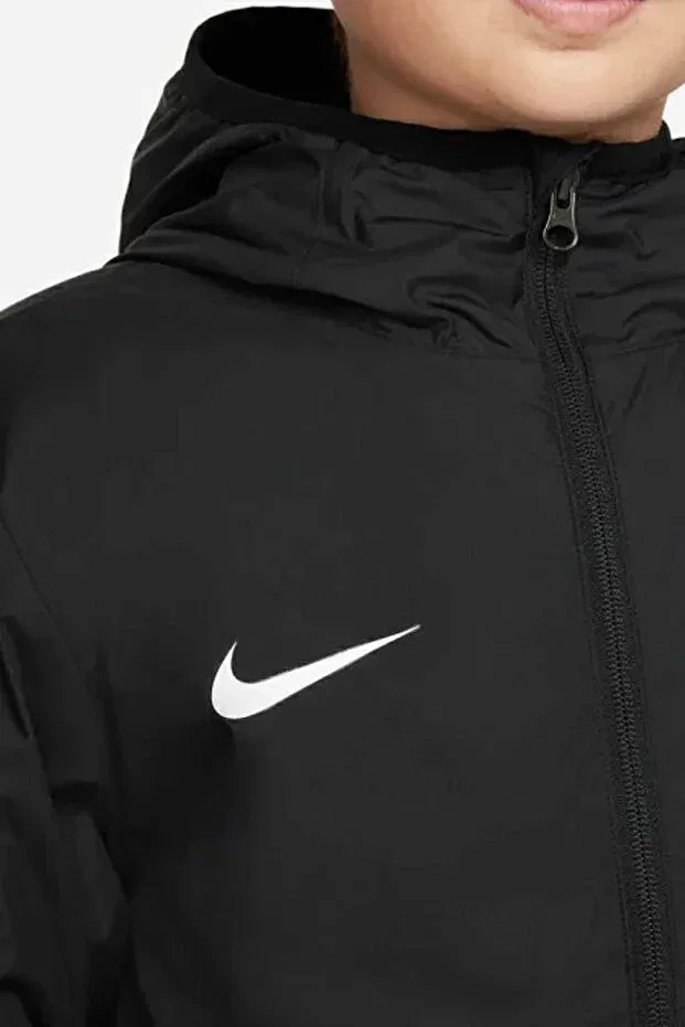 Детское пальто-парка для девочек с капюшоном Nike, Black — фото 4