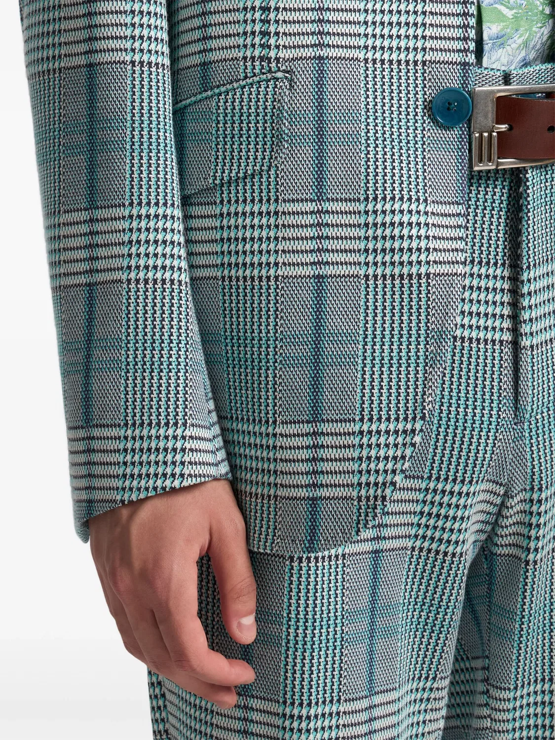 ETRO Синий блейзер с элегантным видно — фото 3