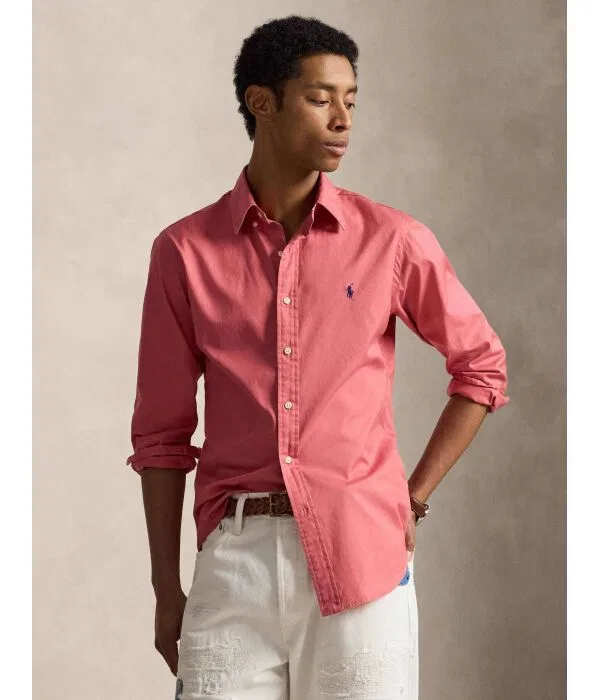 Мужская рубашка с длинным рукавом Polo Ralph Lauren, Lampone