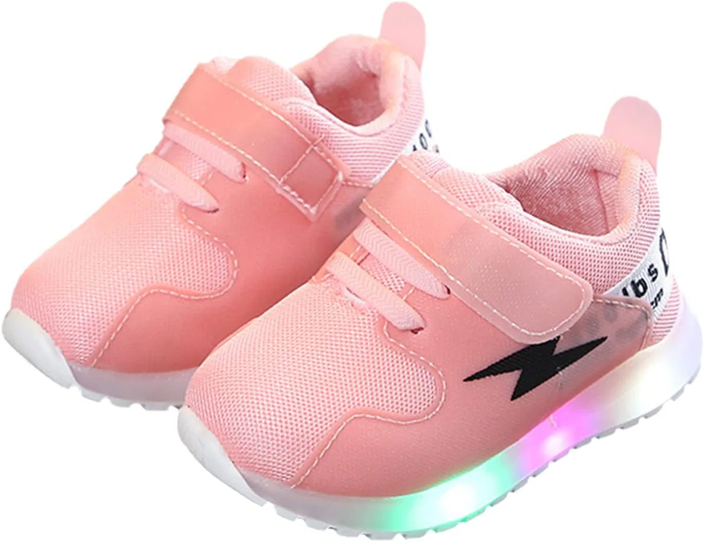 Детские кроссовки для девочек с подсветкой IWIHMIV, Pink — фото 3